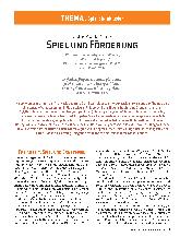 Vorschauseite 1: Spiel und Förderung
