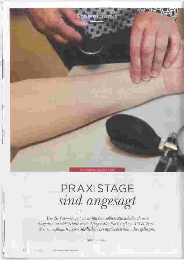 Vorschauseite 1: PRAXISTAGE sind angesagt.