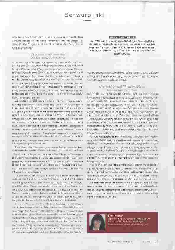 Vorschauseite 4: PRAXISTAGE sind angesagt.