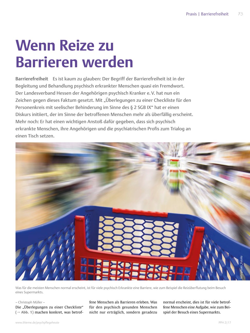 Vorschauseite 1: Wenn Reize zu Barrieren werden
