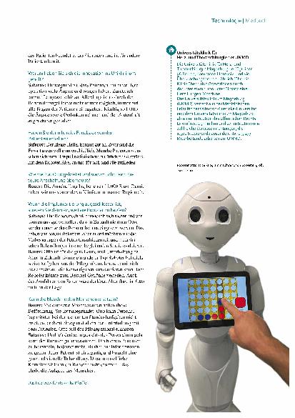 Vorschauseite 2: Roboter in Magdeburg Otto lernt laufen und sprechen.