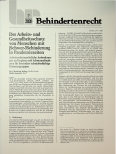 Vorschauseite 1: Der Arbeitsund Gesundheitsschutz von Menschen mit (Schwer-)Behinderung in Pandemiezeiten