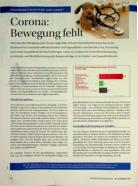 Vorschauseite 1: Corona: Bewegung fehlt