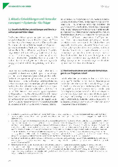 Vorschauseite 2: Empfehlungen des Deutschen Vereins zur Sicherung und Weiterentwicklung der Qualität von Kita-Trägern