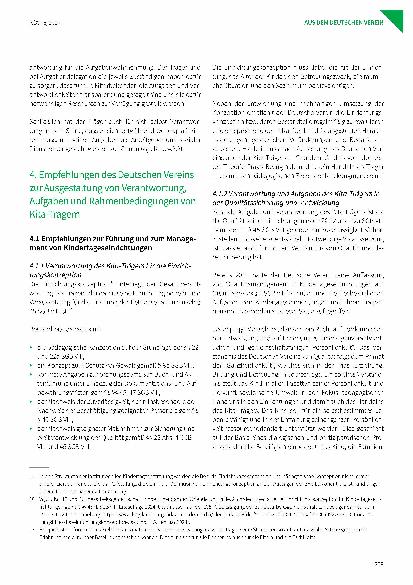 Vorschauseite 5: Empfehlungen des Deutschen Vereins zur Sicherung und Weiterentwicklung der Qualität von Kita-Trägern