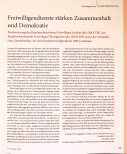Vorschauseite 1: Freiwilligendienste stärken Zusammenhalt und Demokratie.