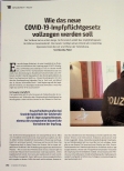 Vorschauseite 1: Wie das neue COVID-19-Impfpflichtgesetz vollzogen werden soll.