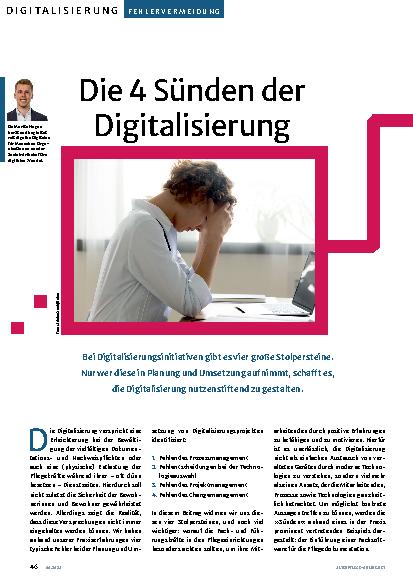 Vorschauseite 1: Die 4 Sünden der Digitalisierung
