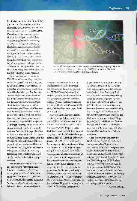 Vorschauseite 2: Was die Genschere CRISPR (nicht) kann - Spiel um Leben und Tod