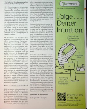Vorschauseite 2: " Uns eint das gleiche Ziel " Kooperation von FPZ und Egym