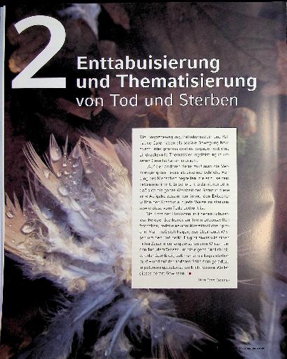 Vorschauseite 1: Den Tod auf die Agenda setzen: Über den sich verändernden gesellschaftlichen Umgang mit Sterben und Trauer