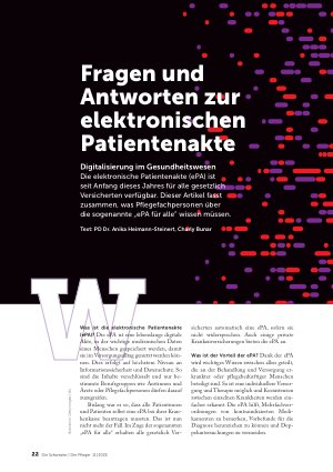 Vorschauseite 1: Fragen und Antworten zur elektronischen Patientenakte