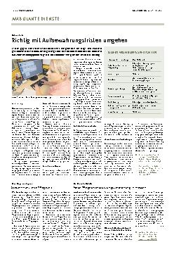 Vorschauseite 1: Richtig mit Aufbewahrungsfristen umgehen