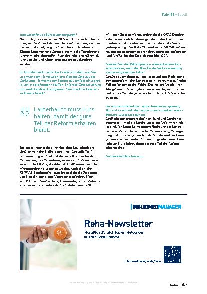 Vorschauseite 4: Klinikreform „Es darf keine windigen Ausnahmen geben“