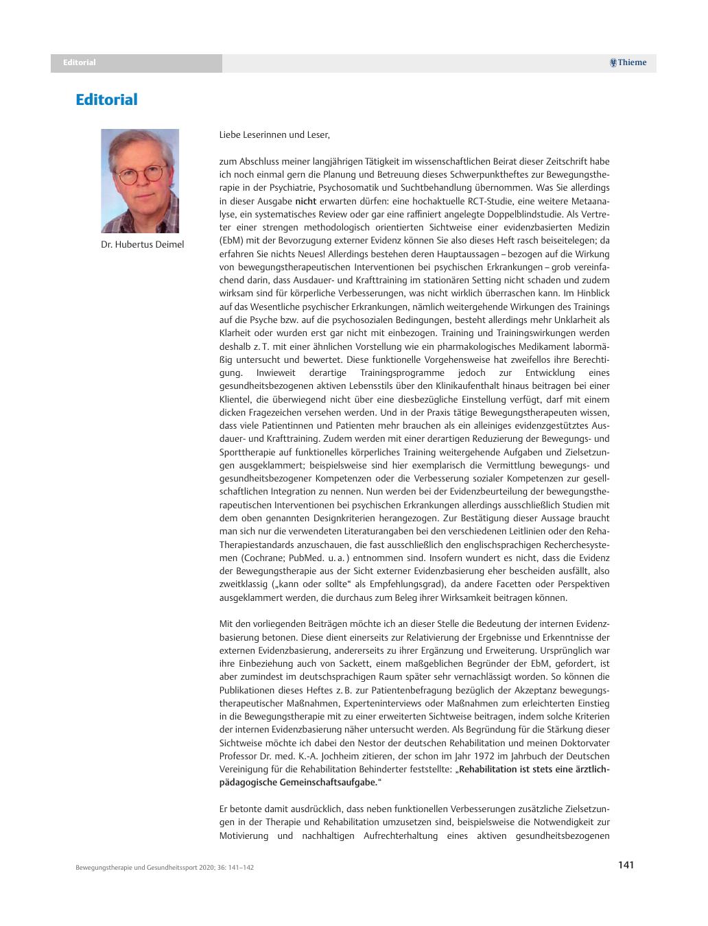 Vorschauseite 1: Editorial