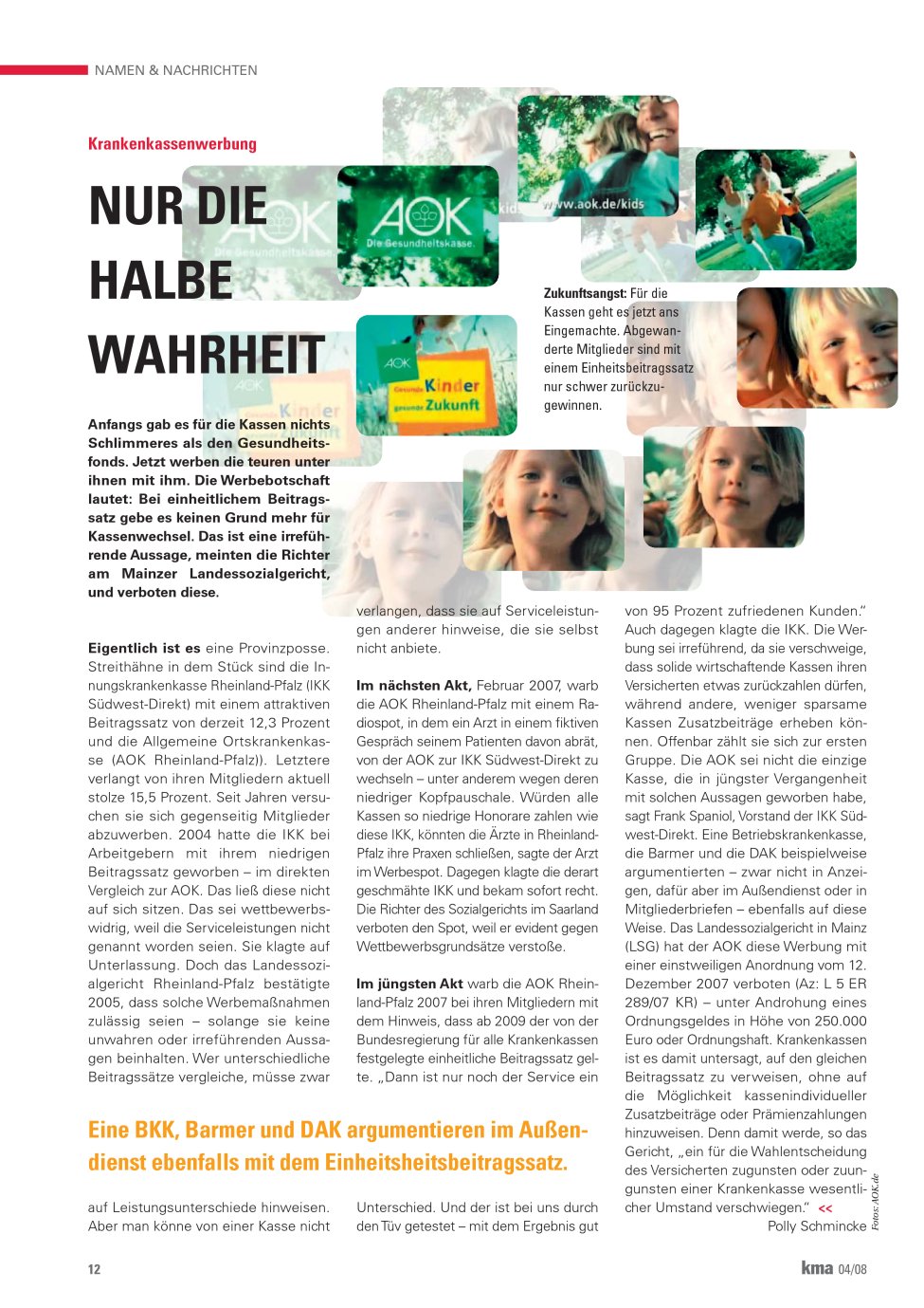 Vorschauseite 1: Nur die halbe Warheit