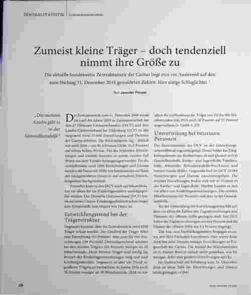 Vorschauseite 1: Zumeist kleine Träger - doch tendenziell nimmt ihre Größe zu.