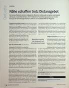 Vorschauseite 1: Nähe schaffen trotz Distanzgebot