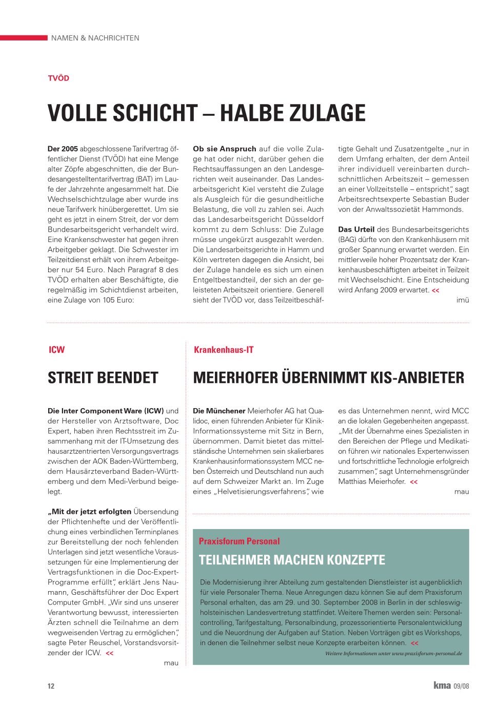 Vorschauseite 1: Streit beendet