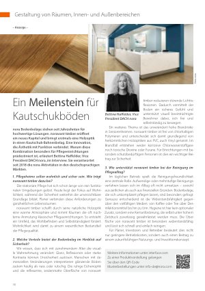 Vorschauseite 1: Ein Meilenstein für Kautschukböden