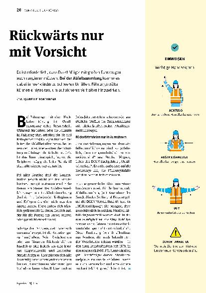 Vorschauseite 1: Rückwärts nur mit Vorsicht.