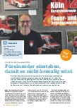 Vorschauseite 1: Füreinander einstehen, damit es nicht brenzlig wird.