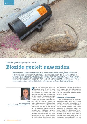 Vorschauseite 1: Schädlingsbekämpfung im Betrieb Biozide gezielt anwenden