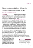 Vorschauseite 1: Dienstleistungsaufträge: Fallstricke im Gesundheitswesen vermeiden
