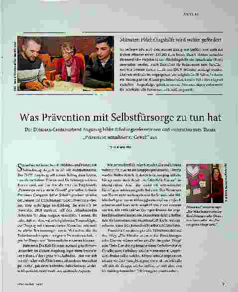 Vorschauseite 1: Was Prävention mit Selbstfürsorge zu tun hat