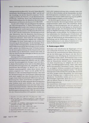 Vorschauseite 2: Änderungen bei der dienstlichen Beurteilung der Beamten in Baden-Württemberg