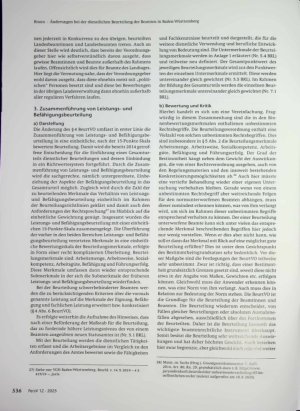 Vorschauseite 6: Änderungen bei der dienstlichen Beurteilung der Beamten in Baden-Württemberg