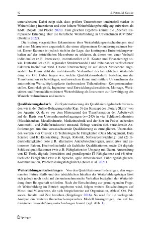 Vorschauseite 4: Transformation in der Automobilindustrie: Weiterbildungsbedarfe und Weiterbildungsentscheidung von kleinund mittelständischen Unternehmen in der automobilen Wertschöpfungskette