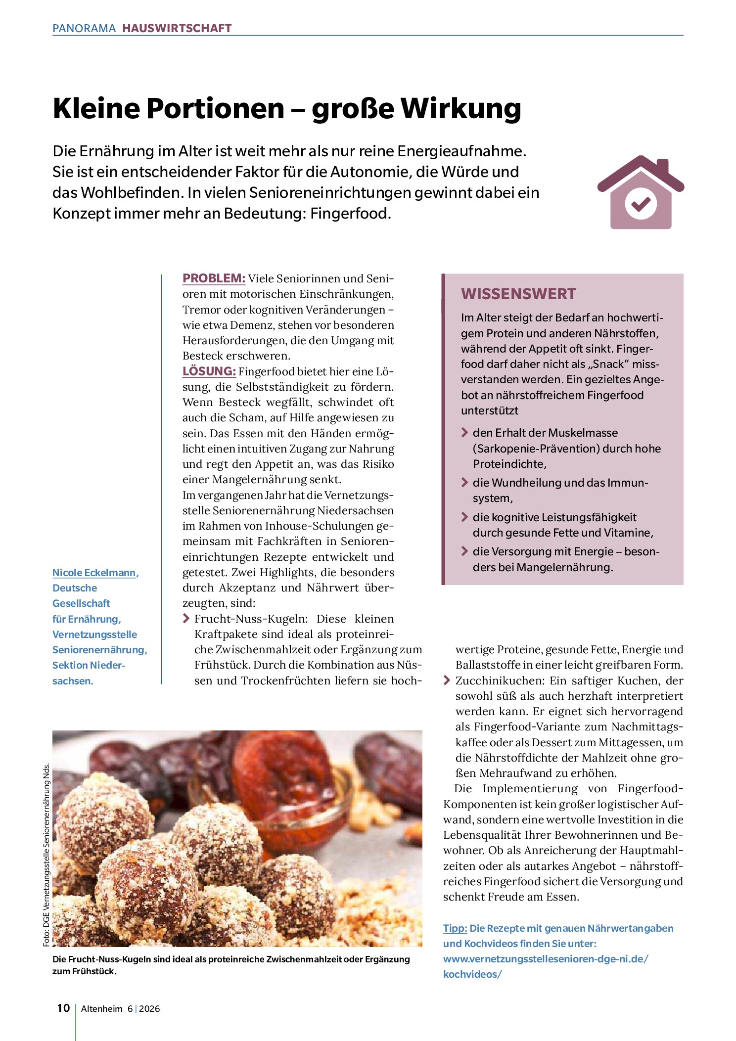 Vorschauseite 1: Kleine Portionen – große Wirkung