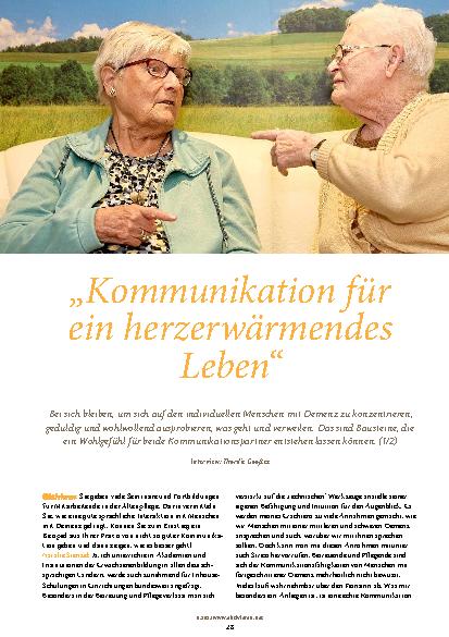 Vorschauseite 1: "Kommunikation für ein herzerwärmendes Leben"