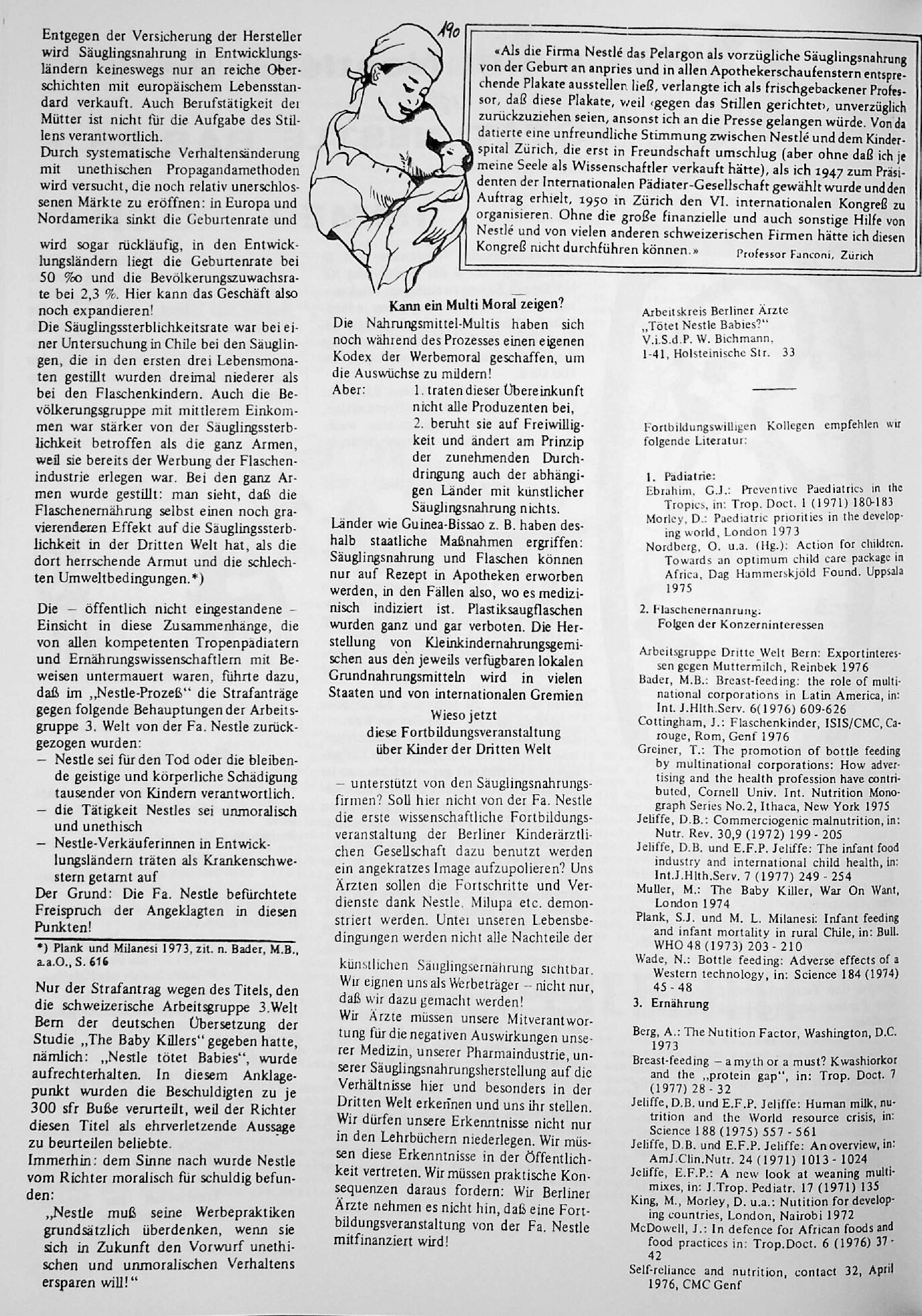 Vorschauseite 2: Was sucht Nestle in Berlin? Tötet Nestle Babies? Immer noch?