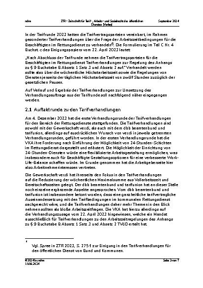 Vorschauseite 3: Tarifverhandlungen für den kommunalen Rettungsdienst – Nach vier Verhandlungsrunden ohne Ergebnis.
