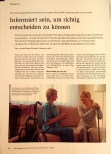 Vorschauseite 1: Informiert sein, um richtig entscheiden zu können.