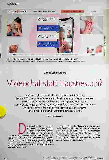 Vorschauseite 1: Videochat statt Hausbesuch?