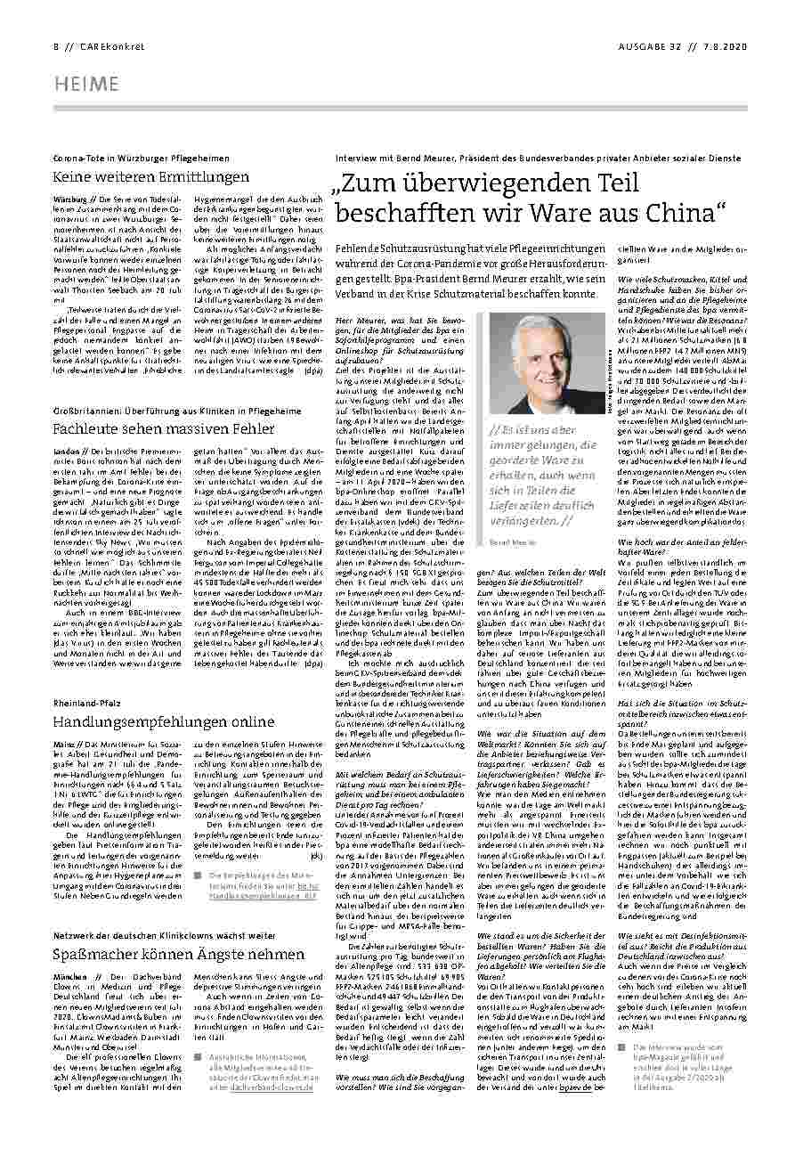 Vorschauseite 1: Zum überwiegenden Teil beschafften wir Ware aus China.