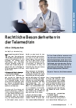 Vorschauseite 1: Rechtliche Besonderheiten in der Telemedizin