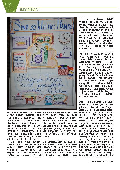 Vorschauseite 3: Eine Liste für pflegende Kinder und Jugendliche