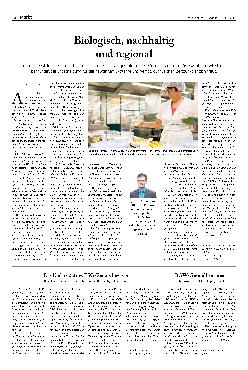 Vorschauseite 1: Biologisch, nachhaltig und regional