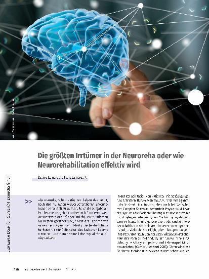 Vorschauseite 1: Die größten Irrtümer in der Neuroreha oder wie Neurorehabilitation effektiv wird