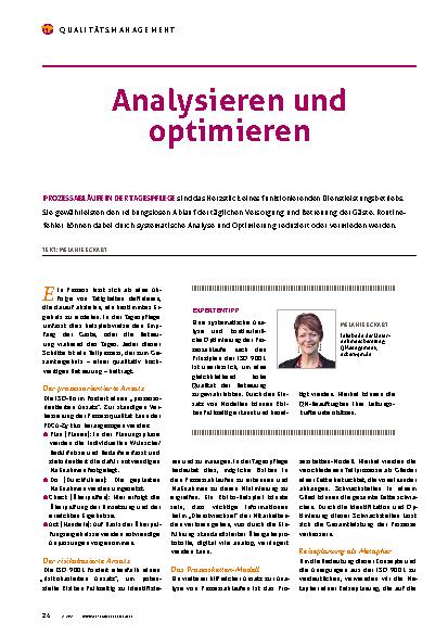 Vorschauseite 1: Analysieren und optimieren