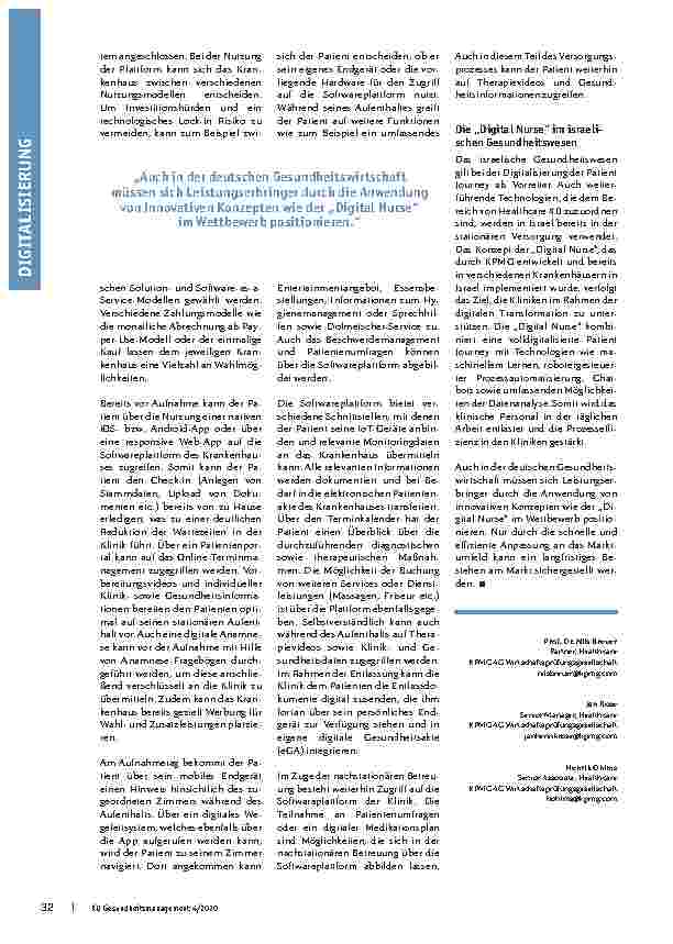 Vorschauseite 4: Digitalisierung gelingt nur mit Patientenzentrierung. Healthcare 4.0 für eine verbesserte Patientenversorgung.