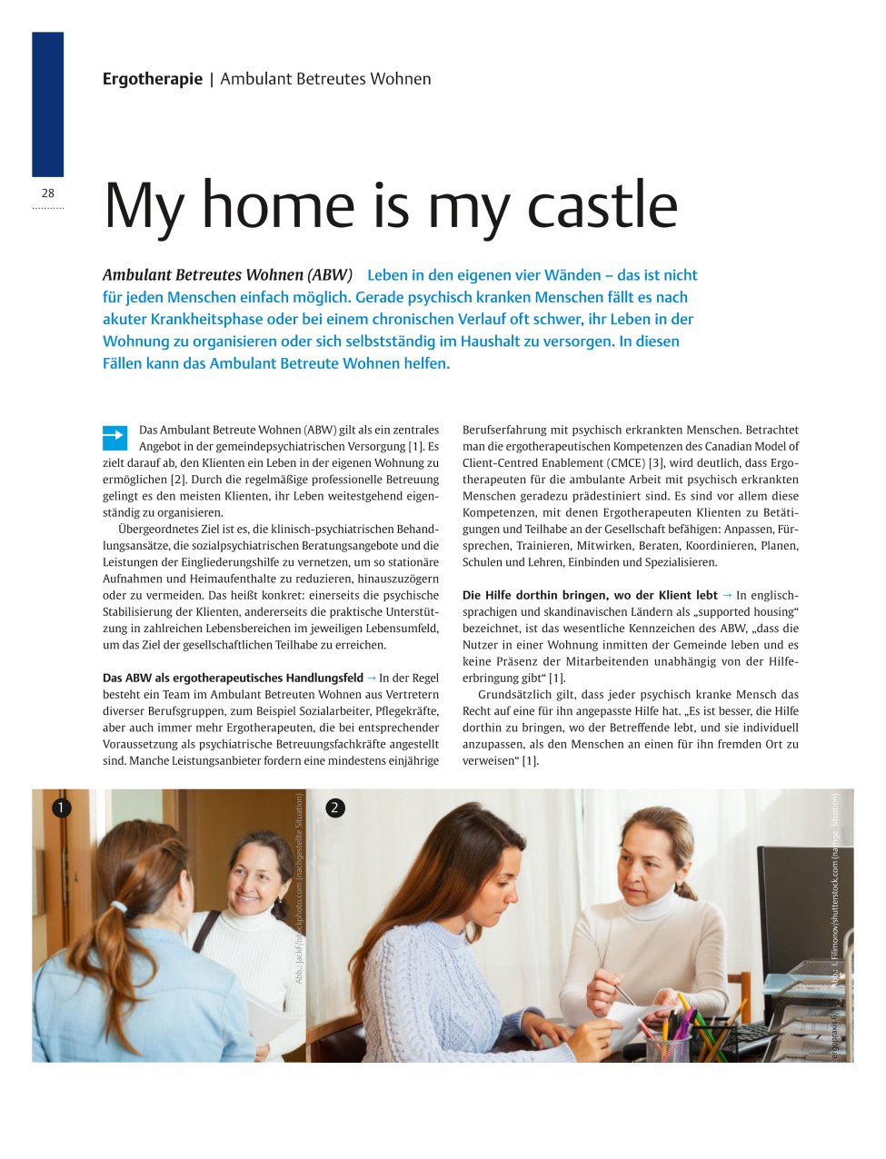 Vorschauseite 1: Ambulant Betreutes Wohnen (ABW) ? My home is my castle