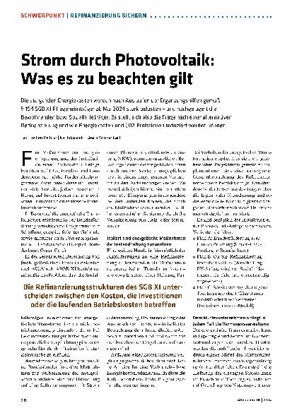Vorschauseite 1: Strom durch Photovoltaik: Was es zu beachten gilt