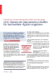Vorschauseite 1: «Wir müssen ein Bewusstsein schaffen für barrierefreie digitale Angebote. »