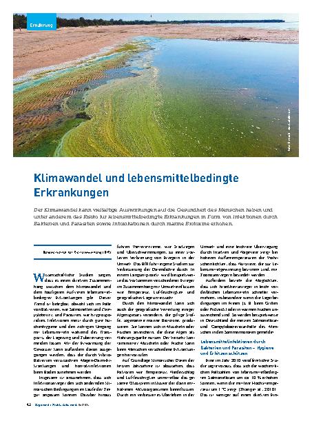Vorschauseite 1: Klimawandel und lebensmittelbedingte Erkrankungen