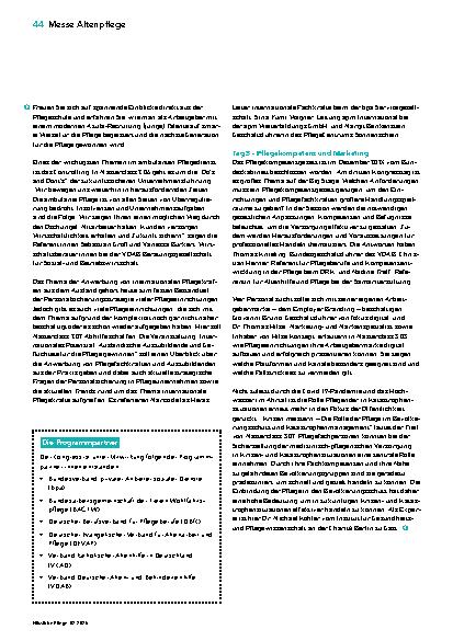 Vorschauseite 3: Innovationen und Fachlichkeit